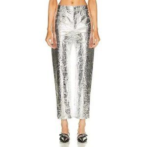 Monse Foil Tyvek Pants Silver Metallic Crinkle Lam